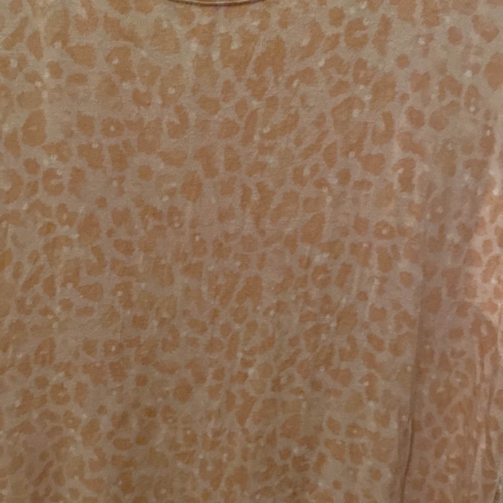 Nine West Medium soft spun leopard cheetah animal print sleeveless tank top - Picture 3 of 4